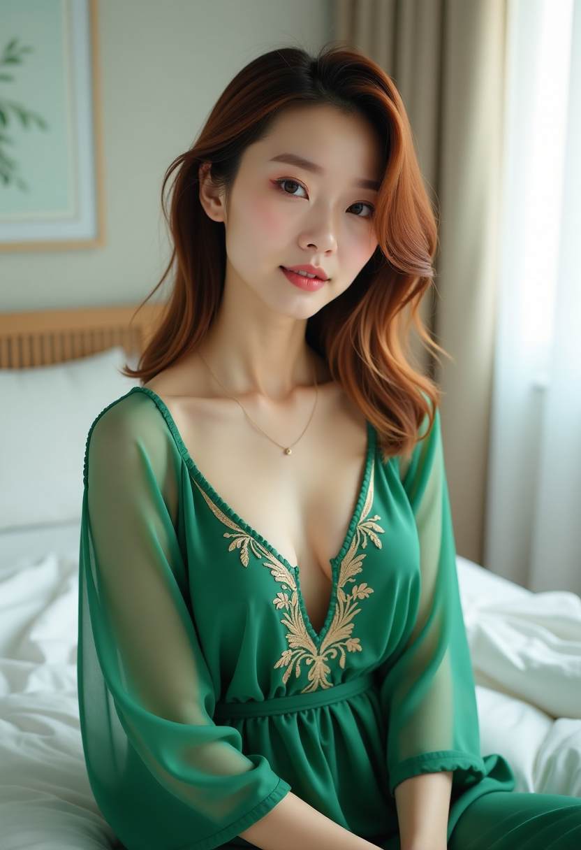 侧身回眸光影